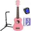 Image de Fazley K21P-W - pack débutant ukulélé soprano