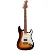 Image de Fazley Sunset Series Dawn HSS 3-Color Sunburst guitare électrique avec housse