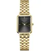 Image de Rosefield Octagon XS Montre Femme   Bracelet Doré   Montre Femme avec Cadran Noir   Acier Inoxydable   Résistante 3ATM   Luxe Élégant au Quotidien