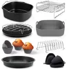 Image de Fentic Accessoires Air Fryer   19 pièces   Convient aux friteuses à air XL et XXL, Philips, Cosori 5,5L, Ninja, Cecotec, Tefal, Princess   Avec Moule Silicone et livre de recettes électronique
