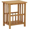 Image de vidaXL Table à revues 45x35x55 cm Bois de chêne solide
