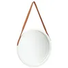 Image de Miroir mural avec sangle 50 cm Blanc