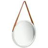 Image de Miroir mural avec sangle 50 cm Argenté