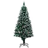 Image de VidaXL Arbre de Noël Artificiel avec Pommes de pin et Neige 180 cm