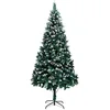 Image de VidaXL Sapin de Noël Artificiel avec Pommes et Neige 210 cm