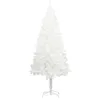 Image de vidaXL Sapin de Noël Artificiel avec Support Décoration de Noël Arbre Réaliste Salon Salle de Séjour Intérieur Jardin Extérieur Blanc 240 cm PE