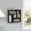 Image de vidaXL Étagère murale Noir 45,1x16x45,1 cm Bois d’ingénierie