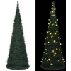 Image de Sapin de Noël artificiel pré éclairé avec guirlandes vert 180cm