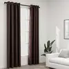Image de vidaXL Rideaux occultants Aspect lin avec oeillets 2pcs Taupe 140x225cm