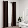 Image de Rideaux occultants Aspect lin avec oeillets 2pcs Taupe 140x245cm