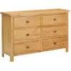 Image de vidaXL Commode 105x33,5x73 cm Bois de chêne massif