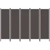 Image de vidaXL Cloison de séparation 5 panneaux Anthtracite 250x180 cm