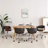 Image de vidaXL Chaises pivotantes à manger lot de 6 gris tissu