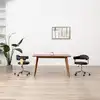 Image de vidaXL Chaises à manger pivotantes lot de 2 noir similicuir