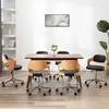 Image de vidaXL Chaises pivotantes à manger lot de 6 bois courbé et similicuir