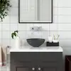 Image de vidaXL Lavabo de salle de bain Céramique Gris foncé Rond