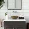 Image de vidaXL Lavabo de salle de bain Céramique Crème mat Rond