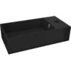 Image de vidaXL Lavabo de salle de bain avec trop-plein Céramique Noir mat
