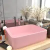 Image de vidaXL Lavabo de luxe Rose mat 41x30x12 cm Céramique