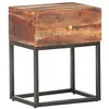 Image de vidaXL Brut Table de Chevet Table de Nuit Armoire de Chevet Armoire de Lit avec 1 Tiroir Chambre à Coucher Maison Intérieur 40x30x50 cm Bois d'Acacia