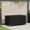 Image de vidaXL Boîte de rangement de jardin noir 120x65x61 cm résine tressée
