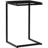 Image de vidaXL Table d'appoint Noir 40x40x60 cm Verre trempé