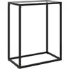 Image de vidaXL Table console Transparent 60x35x75 cm Verre trempé