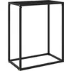 Image de vidaXL Table console Noir 60x35x75 cm Verre trempé