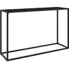 Image de vidaXL Table console Noir 120x35x75 cm Verre trempé