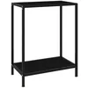 Image de vidaXL Table Console Table d'Entrée Table de Couloir Table de Salon Salle de Séjour Maison Intérieur Noir 60x35x75 cm Verre Trempé