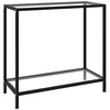 Image de Table console Transparent 80x35x75 cm Verre trempé