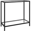 Image de vidaXL Table console Transparent 80x35x75 cm Verre trempé