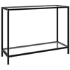Image de Table console Transparent 100x35x75 cm Verre trempé
