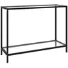 Image de vidaXL Table console Transparent 100x35x75 cm Verre trempé