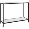 Image de vidaXL Table console Blanc 100x35x75 cm Verre trempé