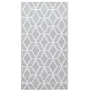 Image de vidaXL Tapis d'Extérieur Tapis d'Entrée Tapis Décoratif Salon Salle de Séjour Balcon Patio Terrasse Maison Intérieur Gris 190x290 cm PP