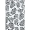 Image de vidaXL Tapis d'Extérieur Tapis d'Entrée Tapis Décoratif Salon Salle de Séjour Balcon Patio Terrasse Maison Intérieur Blanc et Noir 80x150 cm PP