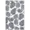 Image de vidaXL Tapis d'Extérieur Tapis d'Entrée Tapis Décoratif Salon Salle de Séjour Balcon Patio Terrasse Maison Intérieur Blanc et Noir 120x180 cm PP