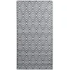 Image de vidaXL Tapis d'Extérieur Tapis d'Entrée Tapis Décoratif Salon Salle de Séjour Balcon Patio Terrasse Maison Intérieur Blanc et Noir 80x150 cm PP