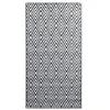 Image de vidaXL Tapis d'Extérieur Tapis d'Entrée Tapis Décoratif Salon Salle de Séjour Balcon Patio Terrasse Maison Intérieur Blanc et Noir 120x180 cm PP