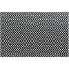 Image de vidaXL Tapis d'Extérieur Tapis d'Entrée Tapis Décoratif Salon Salle de Séjour Balcon Patio Terrasse Maison Intérieur Blanc et Noir 190x290 cm PP