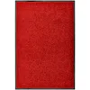 Image de vidaXL Paillasson Lavable Tapis de Couloir Paillasson d'Entrée Tapis de Porte Tapis de Bienvenue Intérieur Extérieur Antidérapant Rouge 60x90 cm