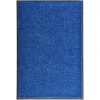 Image de vidaXL Paillasson Lavable Tapis de Couloir Paillasson d'Entrée Tapis de Porte Tapis de Bienvenue Intérieur Extérieur Antidérapant Bleu 60x90 cm