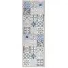 Image de vidaXL Tapis de sol de cuisine lavable Mosaïque 45x150 cm