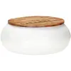 Image de vidaXL Table basse Blanc 68x68x30 cm Bois de récupération solide