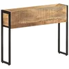 Image de vidaXL Jardinière Lit Surélevé Lit de Plantation Bac à Plantes Pot de Fleurs Jardin Véranda Patio Balcon Extérieur 90x20x68 cm Bois de Manguier Brut