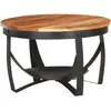Image de vidaXL Table Basse Table d'Appoint Table de Canapé Bout de Canapé Salle de Séjour Salon Maison Intérieur Ø68x43 cm Bois d'Acacia Solide