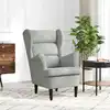 Image de vidaXL Fauteuil gris clair velours