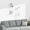 Image de vidaXL Étagère murale flottante 4 pcs Blanc brillant 23x23,5x3,8cm MDF