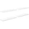 Image de vidaXL Scaffali a Parete 4 pz Bianco Lucido 80x23,5x3,8 cm in MDF